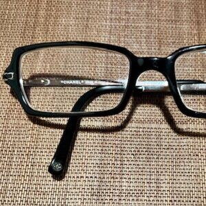 Authentic Chanel Eyeglasses 3057 Rectangular Frame, Made in Italy, Pre-Own